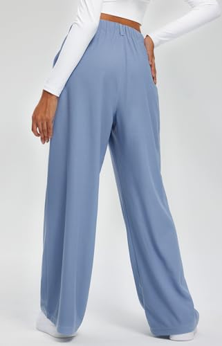 Libin Women's High Waisted Wide Leg Pants for Casual and Business Wear with Pockets
| Libin Women's 27"/29" High Waiste