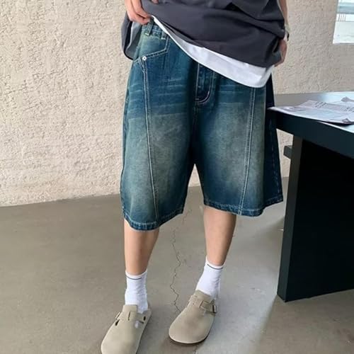 QJK Jean Shorts Y2K Streetwear Oversized Baggy Jeans for Men
| QJK Y2K Baggy Oversized Jean Shorts Streetwear for Teens
