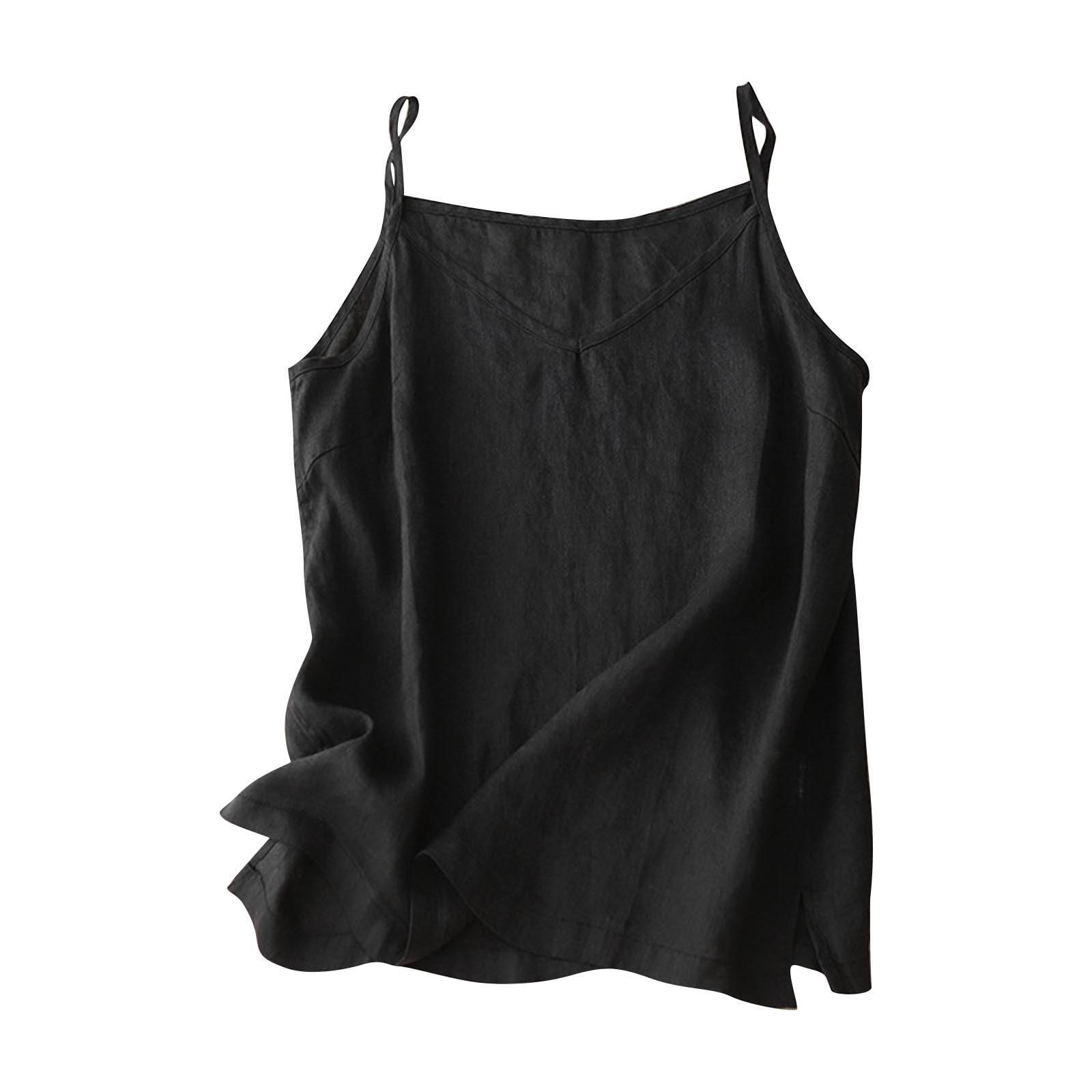 Lightweight Summer Casual Women's Linen V-Neck Tank Tops
| Relaxed Fit Women's Sleeveless Fashion Linen Camisoles
| Bre