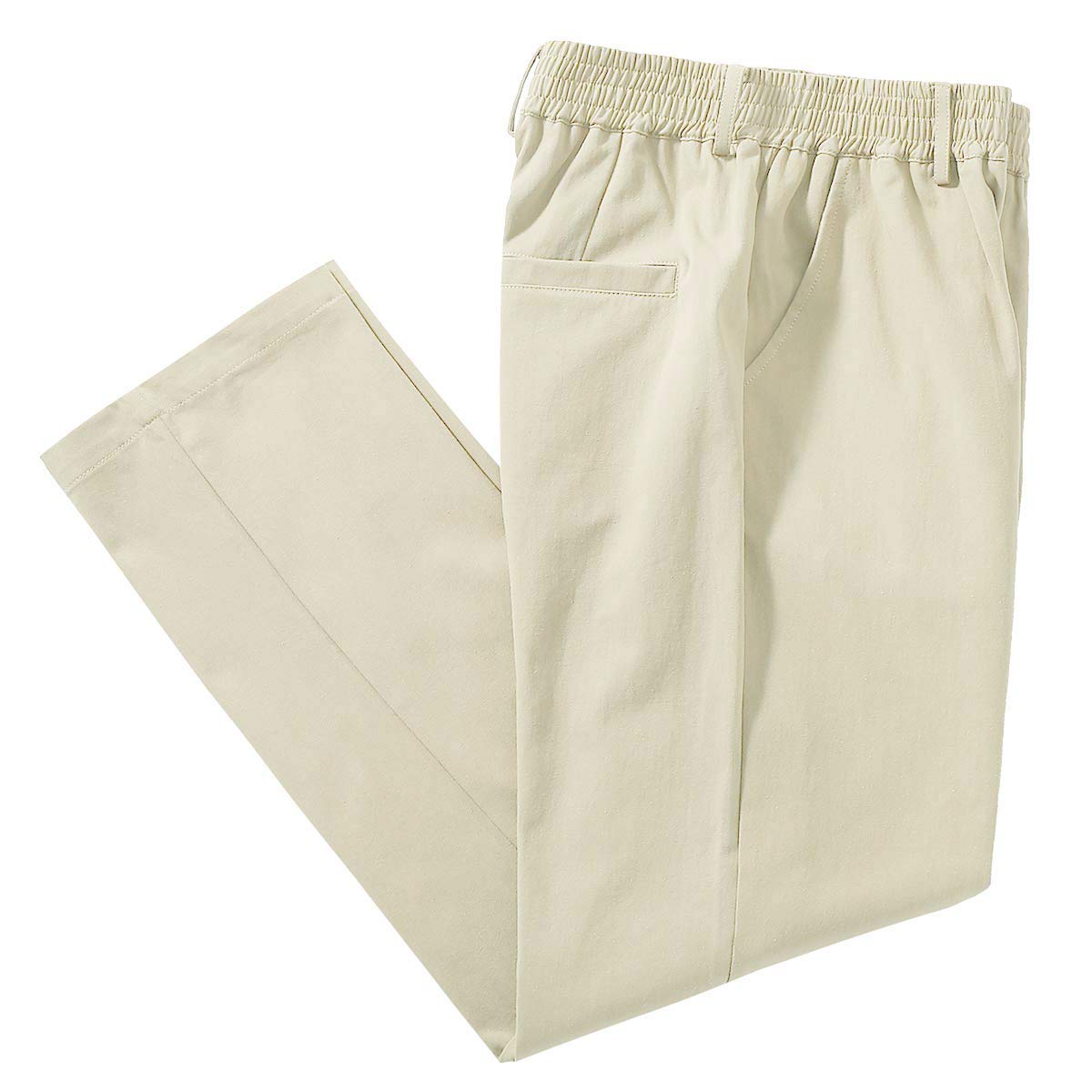 IdealSanXun Men's Elastic Waist Pants for Comfortable Casual Wear in Modern Twill Fabric
| IdealSanXun Men's Loose Fit